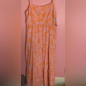 Social Standard By Sanctuary Pink&Orange Floral Maxi